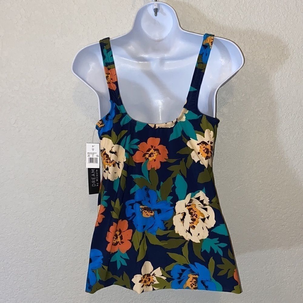‎Dreamsuit Bathing Suit Ink Blue Multicolor top size 8 - Picture 6 of 8